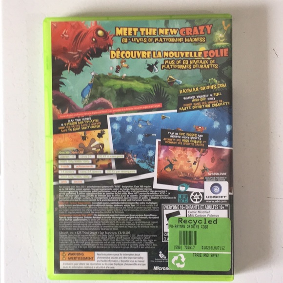 ‼️3/25‼️ Rayman Origins Xbox 360 Game - Picture 2 of 5